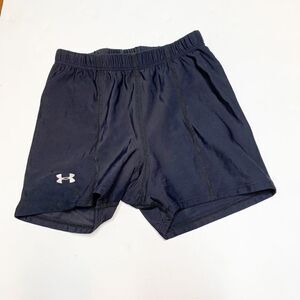 Under Amour Black Spandex Biker Shorts Women’s Size X-Small Nylon Elastic Logo
